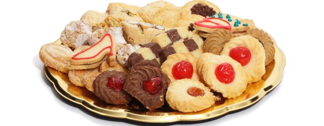 Plat de biscuits de Noel
